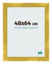 Fotolijst 48x64cm Goud Vintage MDF Pisa Voorzijde Maat | Yourdecoration.nl