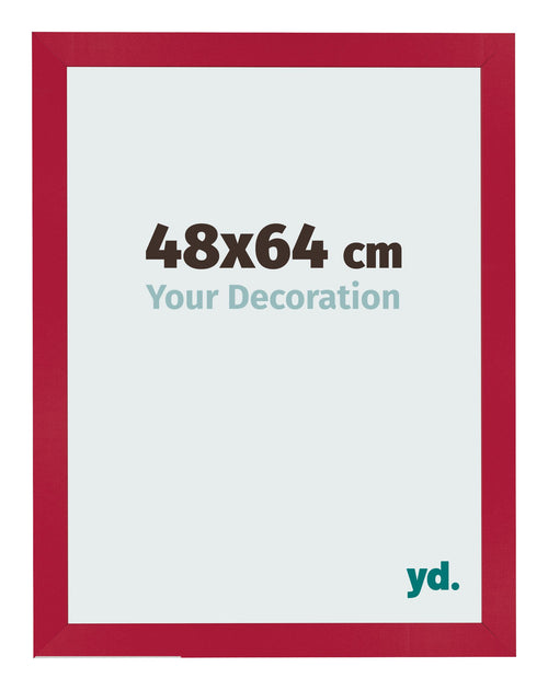 Fotolijst 48x64cm Rood MDF Bologna Voorzijde Maat | Yourdecoration.nl