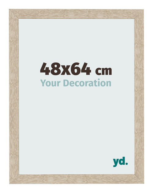 Fotolijst 48x64cm Sonoma Eiken MDF Bologna Voorzijde Maat | Yourdecoration.nl