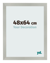 Fotolijst 48x64cm Zilver Mat MDF Bologna Voorzijde Maat | Yourdecoration.nl
