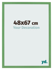 Fotolijst 48x67 cm Groen MDF Bologna Voorzijde Maat | Yourdecoration.nl