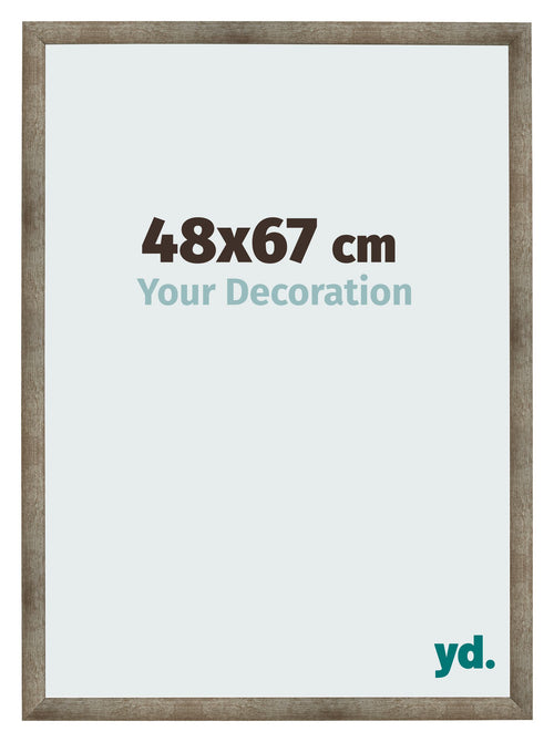 Fotolijst 48x67 cm Metaal Vintage MDF Bologna Voorzijde Maat | Yourdecoration.nl