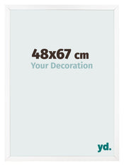 Fotolijst 48x67 cm Zwart Mat MDF Bologna Voorzijde Maat | Yourdecoration.nl