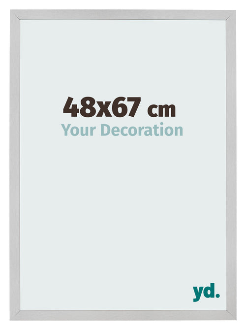 Fotolijst 48x67cm Edelstaal MDF Bologna Voorzijde Maat | Yourdecoration.nl