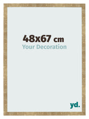 Fotolijst 48x67cm Goud Antiek MDF Bologna Voorzijde Maat | Yourdecoration.nl