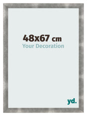 Fotolijst 48x67cm Metaal Vintage MDF Pisa Voorzijde Maat | Yourdecoration.nl