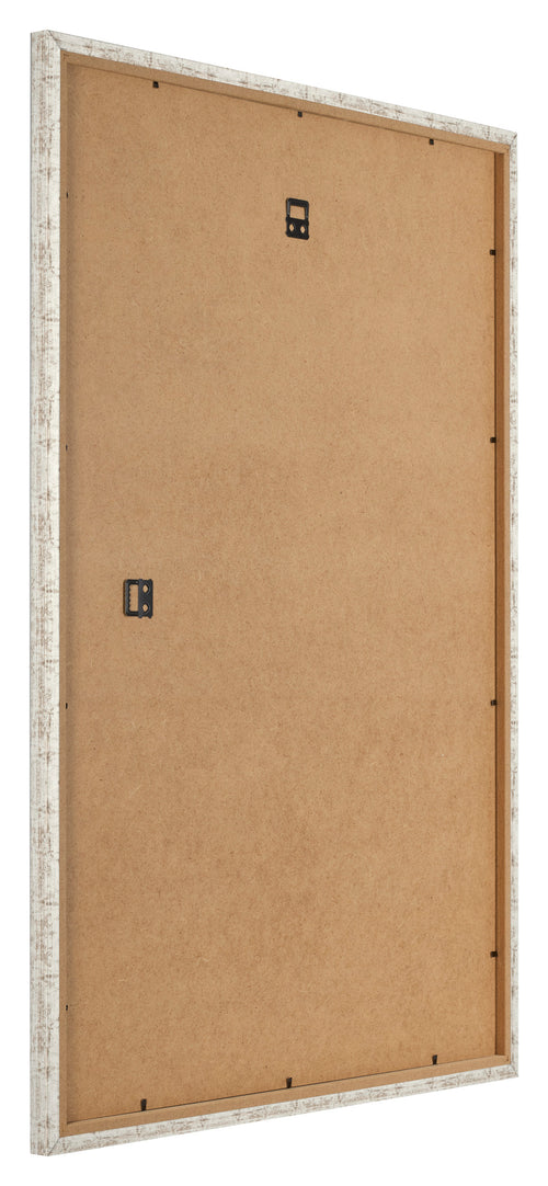 Fotolijst 48x67cm Wit Vintage MDF Bologna Achterzijde Schuin | Yourdecoration.nl