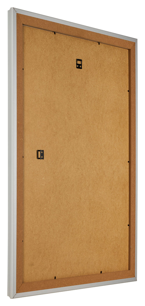 Fotolijst 48x67cm Zilver Mat MDF Lazio Achterzijde Schuin | Yourdecoration.nl