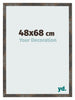 Fotolijst 48x68 cm Geoxideerd Metaal MDF Bologna Voorzijde Maat | Yourdecoration.nl