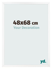 Fotolijst 48x68 cm Wit Mat MDF Bologna Voorzijde Maat | Yourdecoration.nl