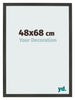 Fotolijst 48x68cm Antraciet MDF Bologna Voorzijde Maat | Yourdecoration.nl