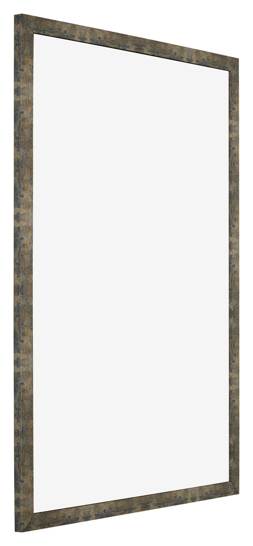 Fotolijst 48x68cm Blauw Goud Gemeleerd MDF Bologna Voorzijde Schuin | Yourdecoration.nl