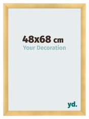 Fotolijst 48x68cm Goud Mat MDF Pisa Voorzijde Maat | Yourdecoration.nl