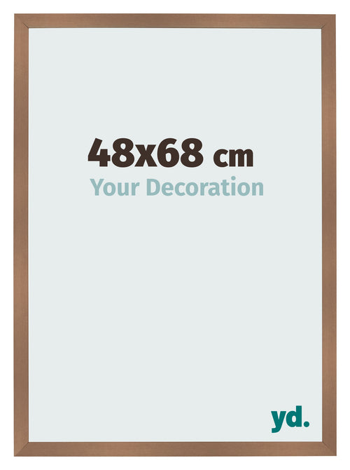 Fotolijst 48x68cm Koper Decor MDF Bologna Voorzijde Maat | Yourdecoration.nl