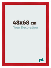 Fotolijst 48x68cm Rood MDF Pisa Voorzijde Maat | Yourdecoration.nl
