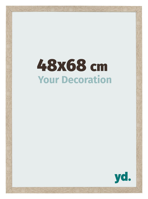 Fotolijst 48x68cm Sonoma Eiken MDF Bologna Voorzijde Maat | Yourdecoration.nl