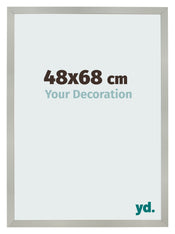 Fotolijst 48x68cm Zilver Mat MDF Bologna Voorzijde Maat | Yourdecoration.nl