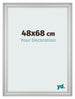 Fotolijst 48x68cm Zilver Mat MDF Lazio Voorzijde Maat | Yourdecoration.nl