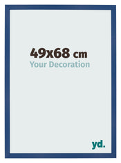Fotolijst 49x68 cm Donkerblauw MDF Bologna Voorzijde Maat | Yourdecoration.nl