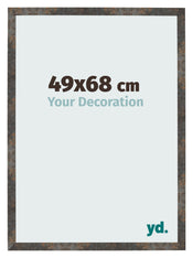 Fotolijst 49x68 cm Geoxideerd Metaal MDF Bologna Voorzijde Maat | Yourdecoration.nl