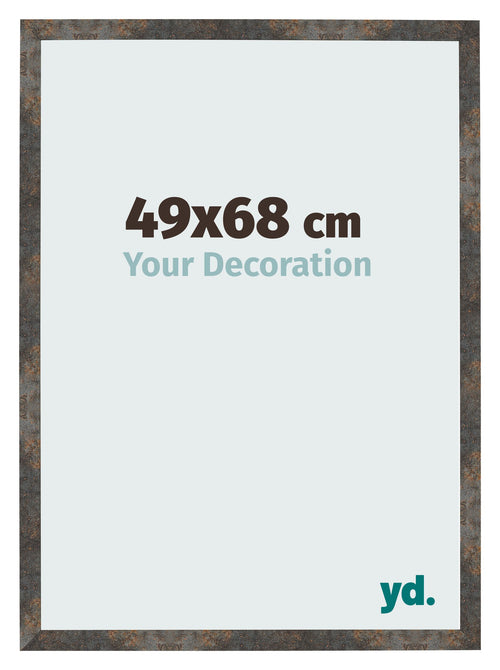 Fotolijst 49x68 cm Geoxideerd Metaal MDF Bologna Voorzijde Maat | Yourdecoration.nl