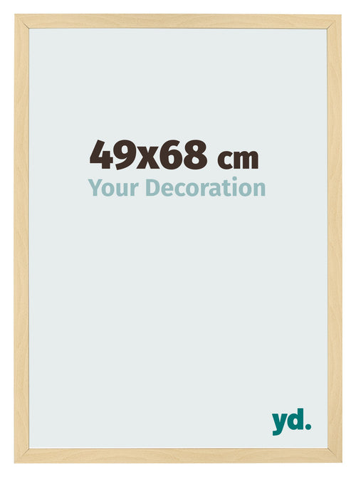 Fotolijst 49x68cm Beuken Decor MDF Bologna Voorzijde Maat | Yourdecoration.nl