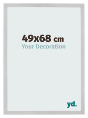 Fotolijst 49x68cm Edelstaal MDF Bologna Voorzijde Maat | Yourdecoration.nl