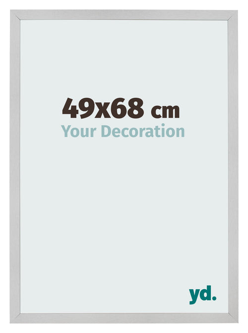 Fotolijst 49x68cm Edelstaal MDF Bologna Voorzijde Maat | Yourdecoration.nl
