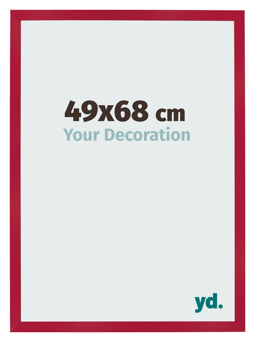 Fotolijst 49x68cm Rood MDF Bologna Voorzijde Maat | Yourdecoration.nl
