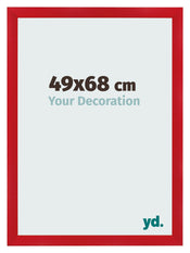 Fotolijst 49x68cm Rood MDF Pisa Voorzijde Maat | Yourdecoration.nl