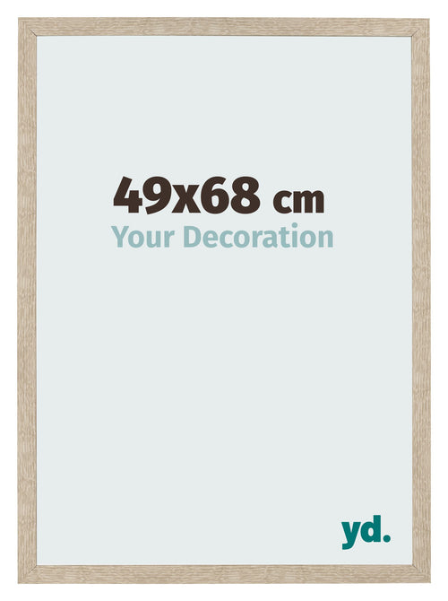 Fotolijst 49x68cm Sonoma Eiken MDF Bologna Voorzijde Maat | Yourdecoration.nl