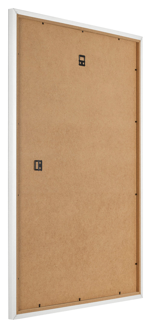 Fotolijst 49x68cm Wit Hoogglans MDF Bologna Achterzijde Schuin | Yourdecoration.nl