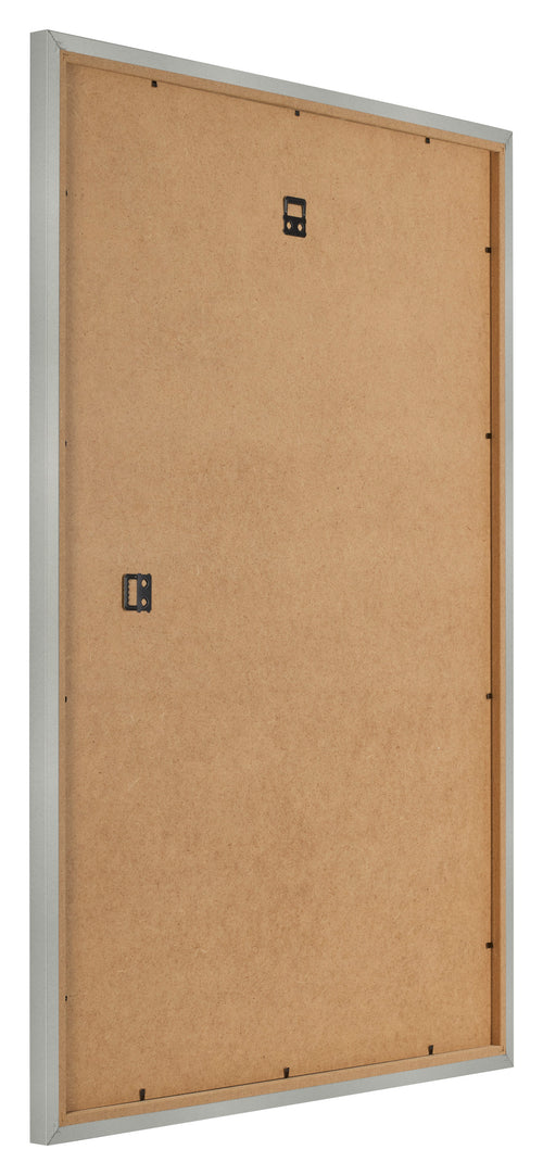 Fotolijst 49x68cm Zilver Mat MDF Bologna Achterzijde Schuin | Yourdecoration.nl