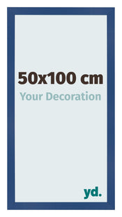 Fotolijst 50x100 cm Donkerblauw MDF Bologna Voorzijde Maat | Yourdecoration.nl