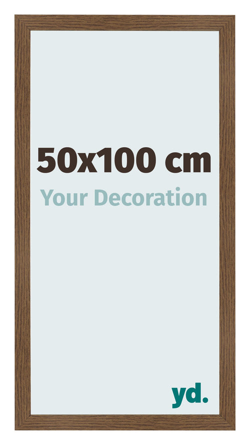 Fotolijst 50x100 cm Eiken Rustiek MDF Bologna Voorzijde Maat | Yourdecoration.nl