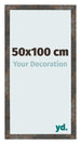 Fotolijst 50x100 cm Geoxideerd Metaal MDF Bologna Voorzijde Maat | Yourdecoration.nl