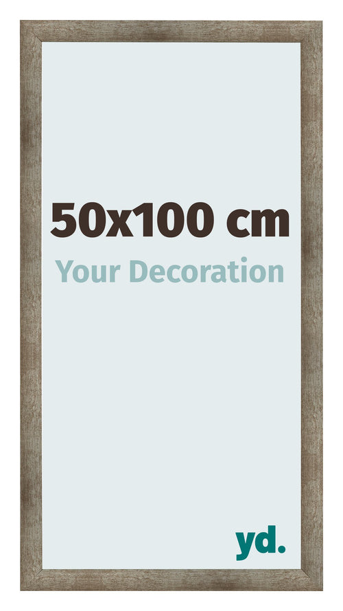 Fotolijst 50x100 cm Metaal Vintage MDF Bologna Voorzijde Maat | Yourdecoration.nl