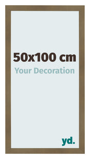 Fotolijst 50x100cm Brons Decor MDF Bologna Voorzijde Maat | Yourdecoration.nl