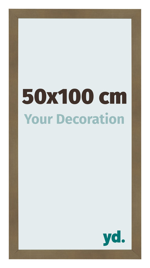 Fotolijst 50x100cm Brons Decor MDF Bologna Voorzijde Maat | Yourdecoration.nl