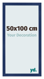 Fotolijst 50x100cm Donkerblauw Geveegd MDF Bologna Voorzijde Maat | Yourdecoration.nl