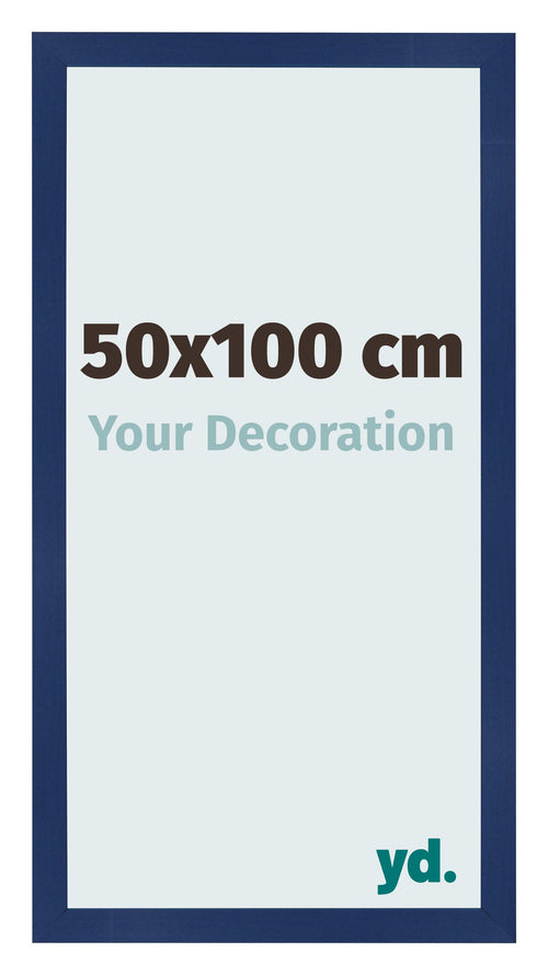 Fotolijst 50x100cm Donkerblauw Geveegd MDF Bologna Voorzijde Maat | Yourdecoration.nl