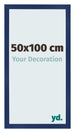 Fotolijst 50x100cm Donkerblauw Geveegd MDF Bologna Voorzijde Maat | Yourdecoration.nl