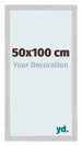 Fotolijst 50x100cm Edelstaal MDF Bologna Voorzijde Maat | Yourdecoration.nl