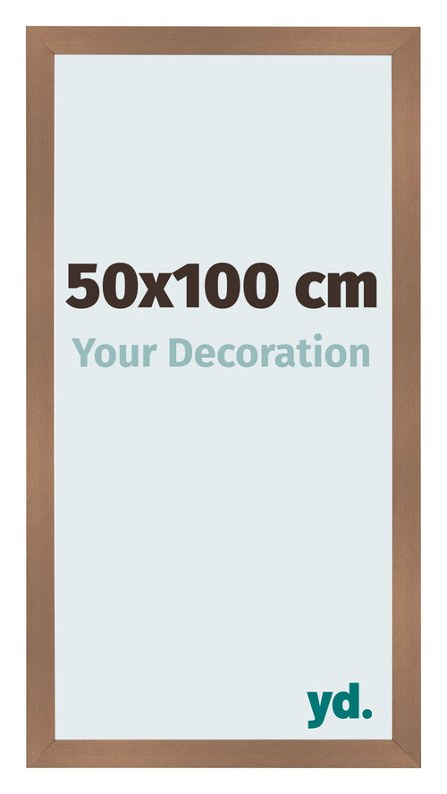 Fotolijst 50x100cm Koper Decor MDF Bologna Voorzijde Maat | Yourdecoration.nl