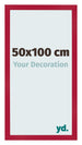 Fotolijst 50x100cm Rood MDF Bologna Voorzijde Maat | Yourdecoration.nl