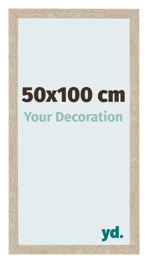 Fotolijst 50x100cm Sonoma Eiken MDF Bologna Voorzijde Maat | Yourdecoration.nl