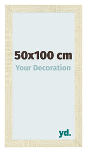 Fotolijst 50x100cm Sonoma Eiken MDF Pisa Voorzijde Maat | Yourdecoration.nl