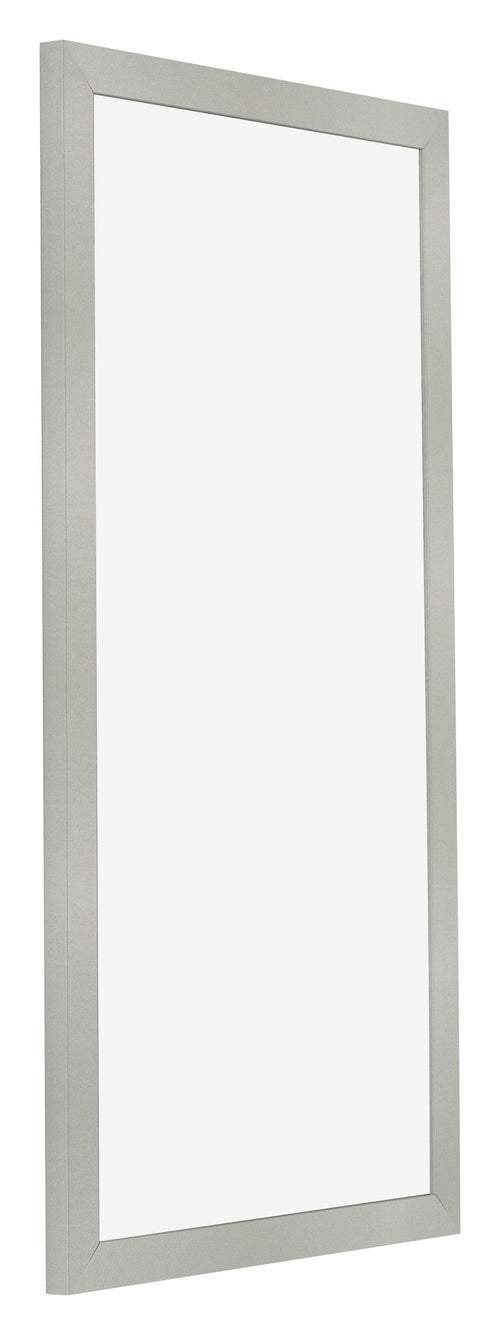 Fotolijst 50x100cm Zilver Mat MDF Bologna Voorzijde Schuin | Yourdecoration.nl