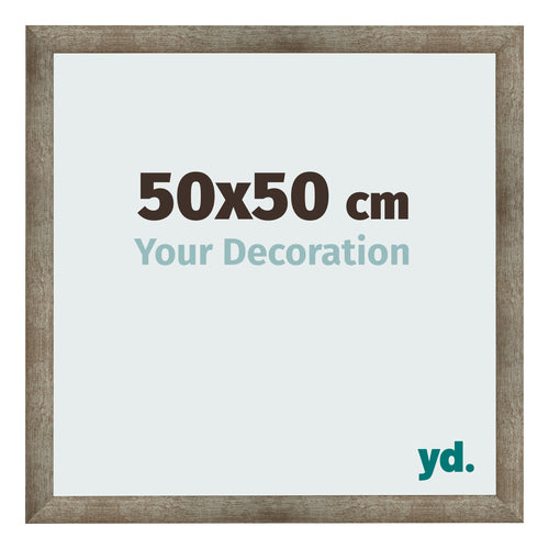 Fotolijst 50x50 cm Metaal Vintage MDF Bologna Voorzijde Maat | Yourdecoration.nl