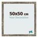 Fotolijst 50x50cm Blauw Goud Gemeleerd MDF Bologna Voorzijde Maat | Yourdecoration.nl